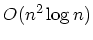 $O(n^2 \log n)$