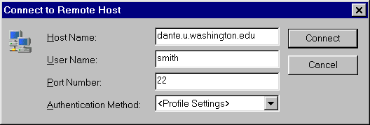 SFTP
connect dialog