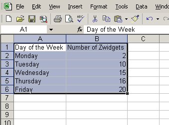TODO: Screenshot of data inputted and selected