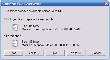 replace file dialog box
