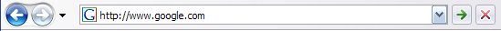 IE URL box