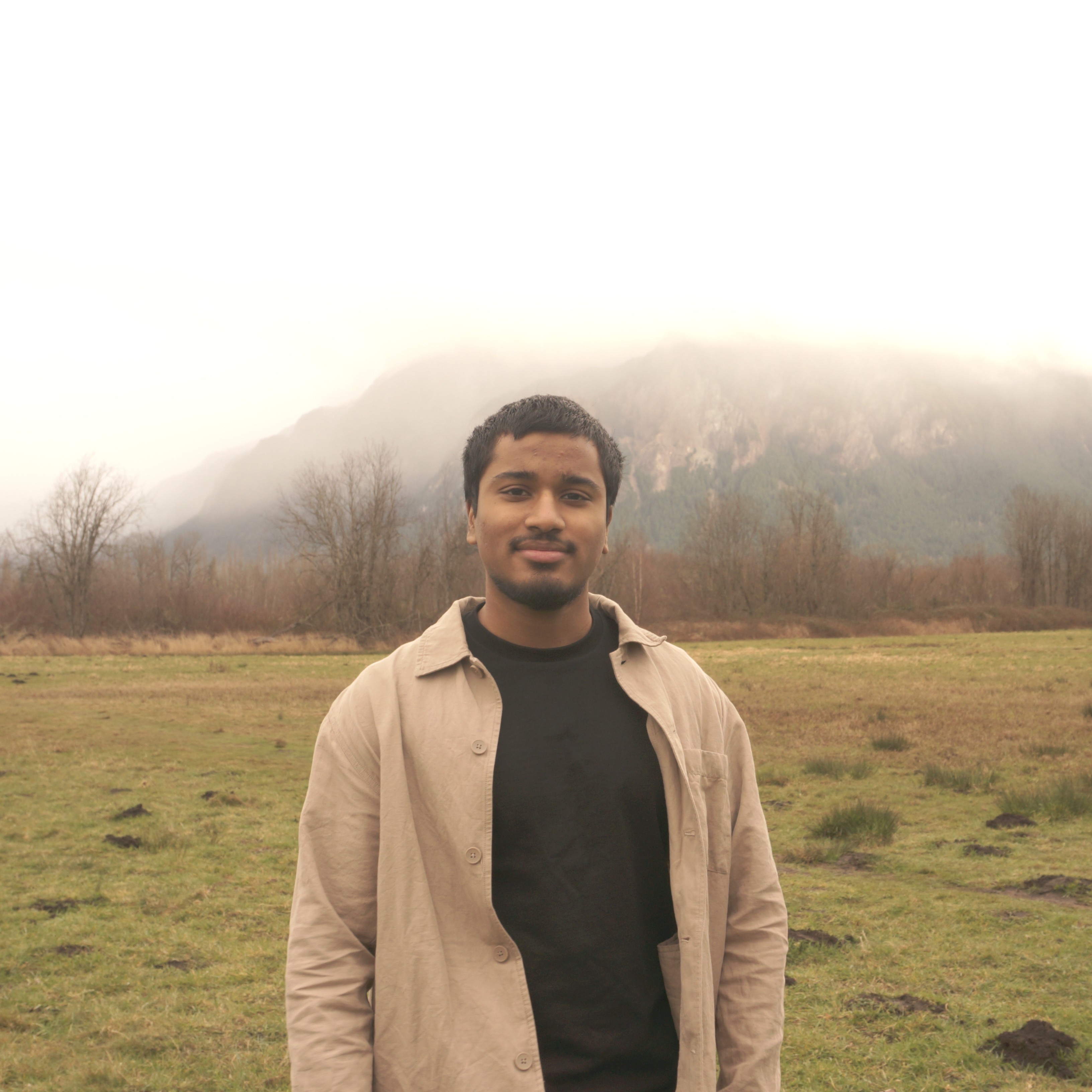 Abdul standing in front of Mt. Si, photo creds - Taneesha Sharmin