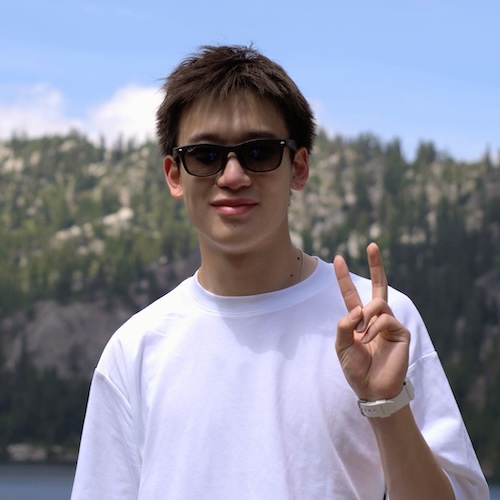 Johnathan is an Asian male with sunglasses on