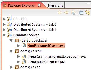 Package explorer eclipse как включить