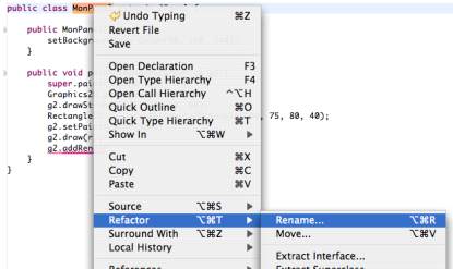 Refactor context menus in Package Explorer and Edit Pane