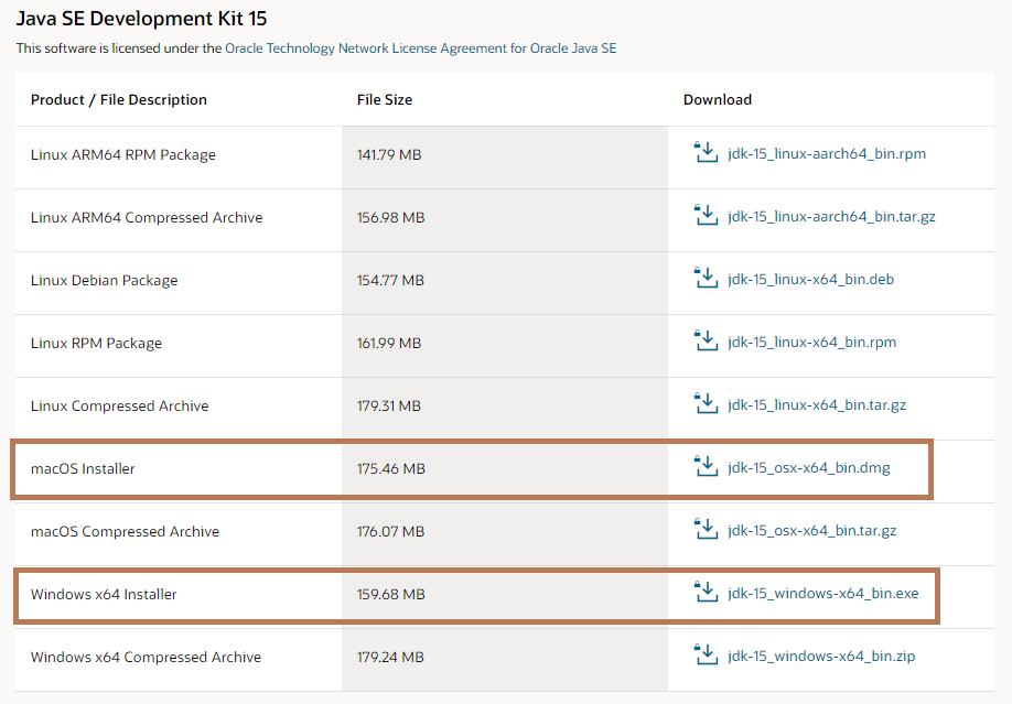 java jdk download