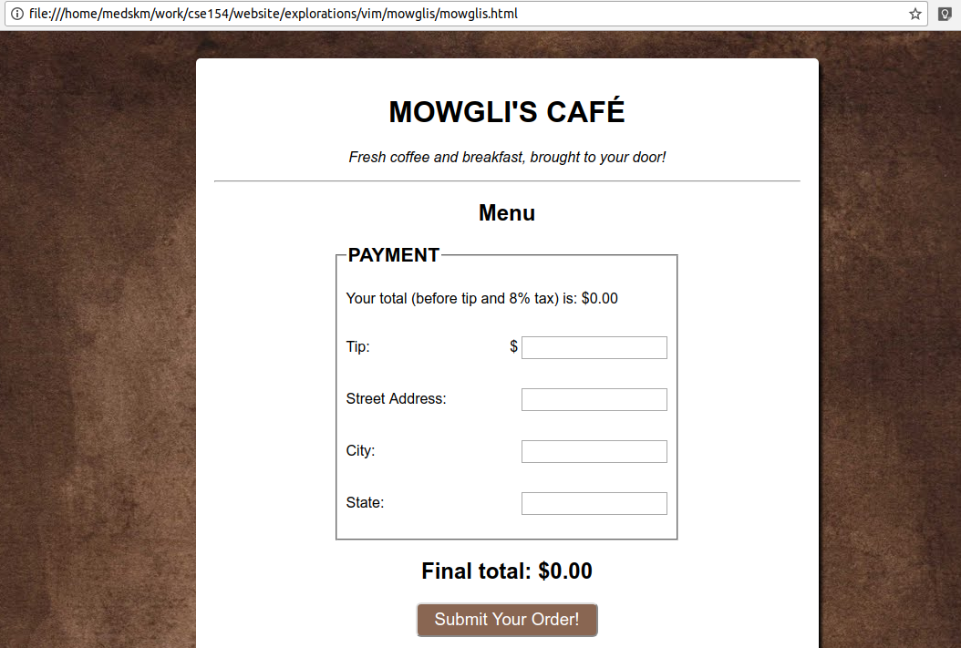 mowglis before running server