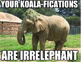 Irrelephant elephant