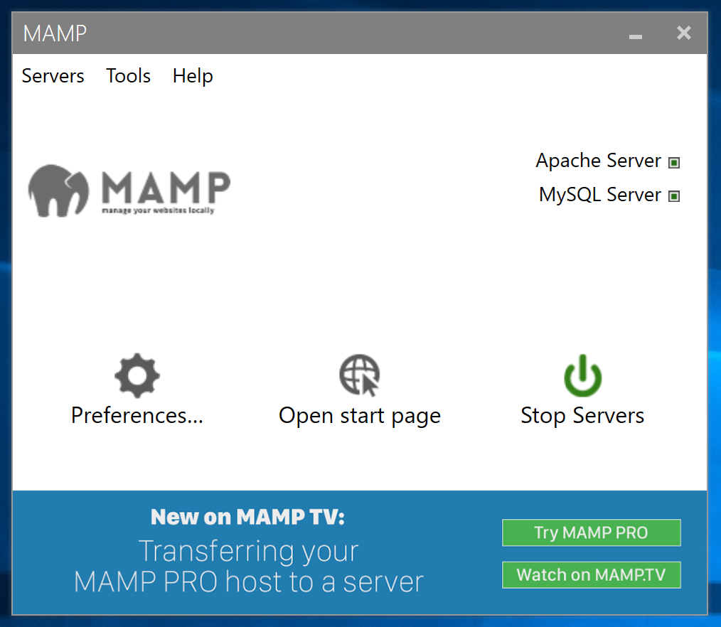 mamp for windows smtp how to use