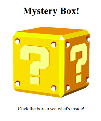 Initial Mystery Box View