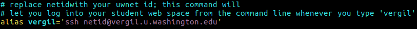 bashrc alias for ssh