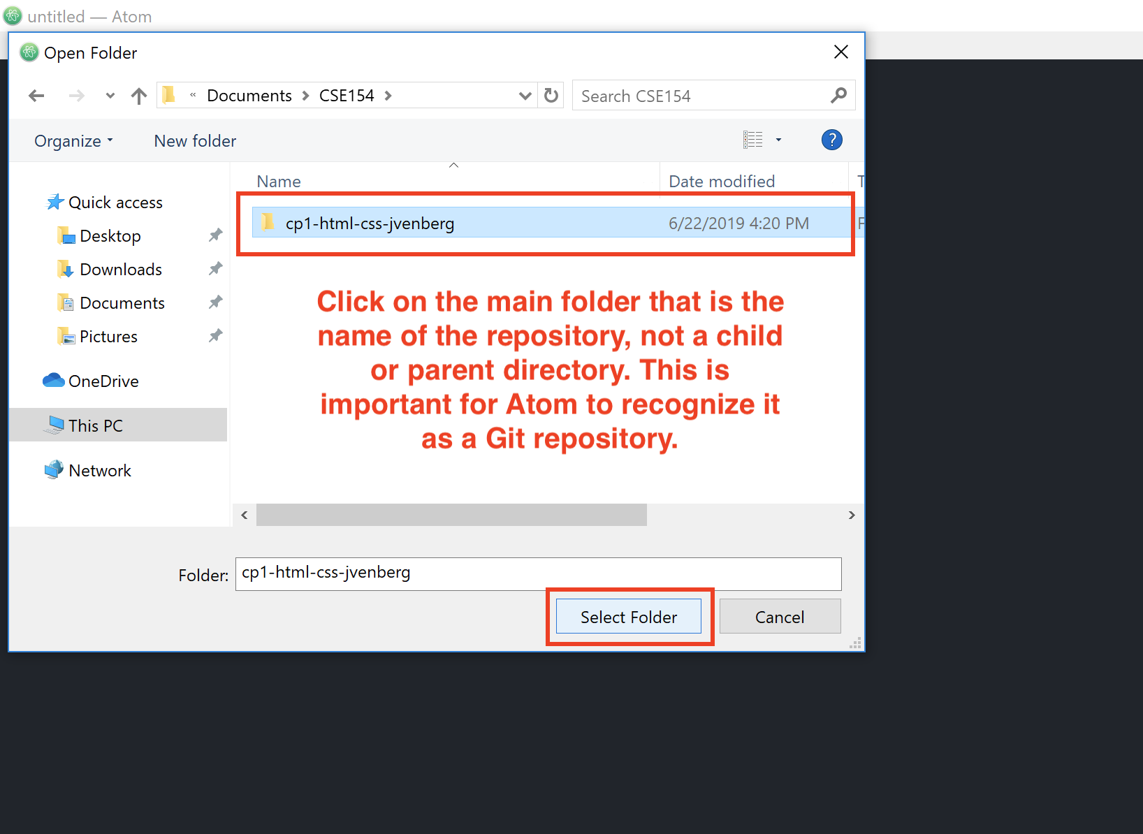 Git and Atom Setup Windows