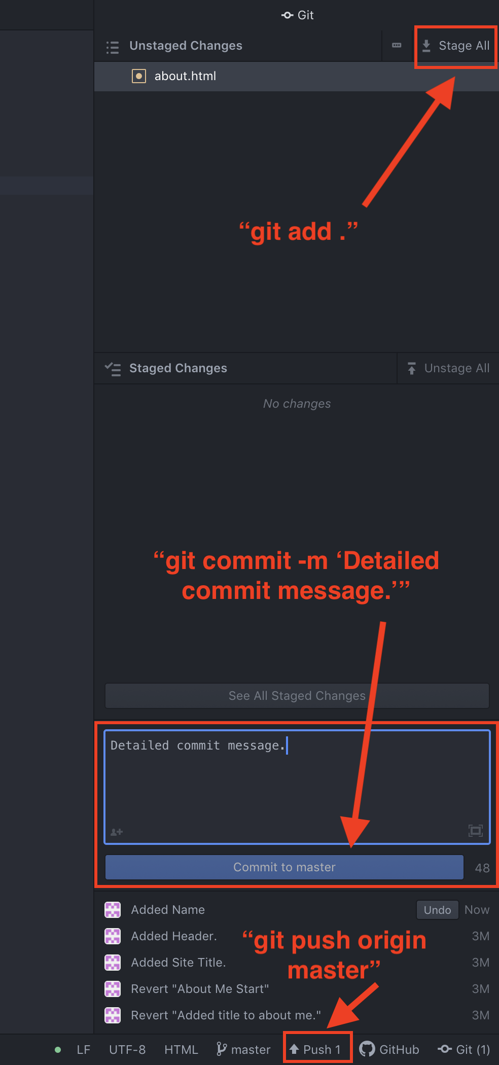 Git GUI in Atom