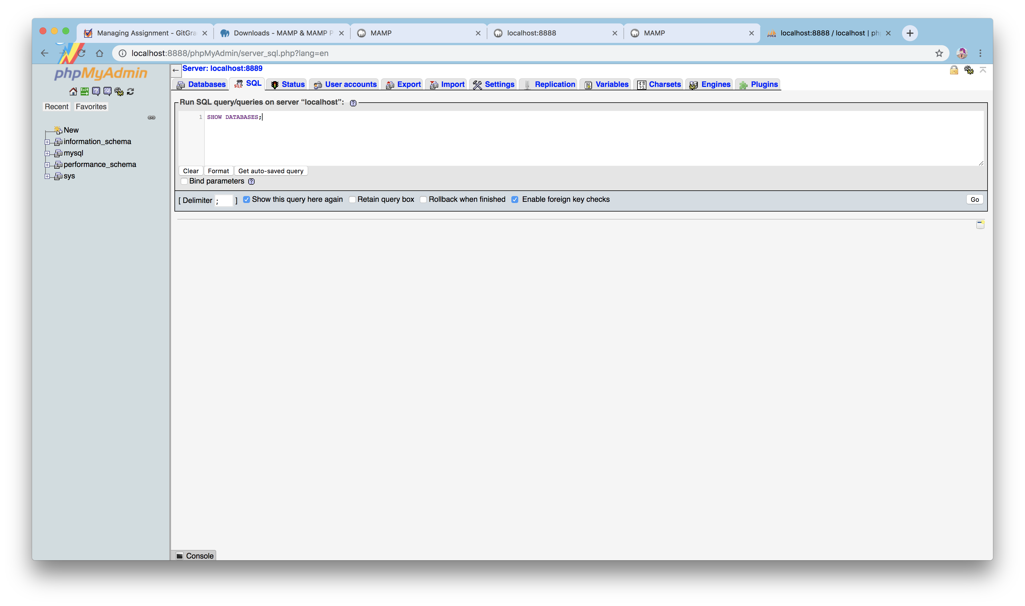 Mac installation SQL