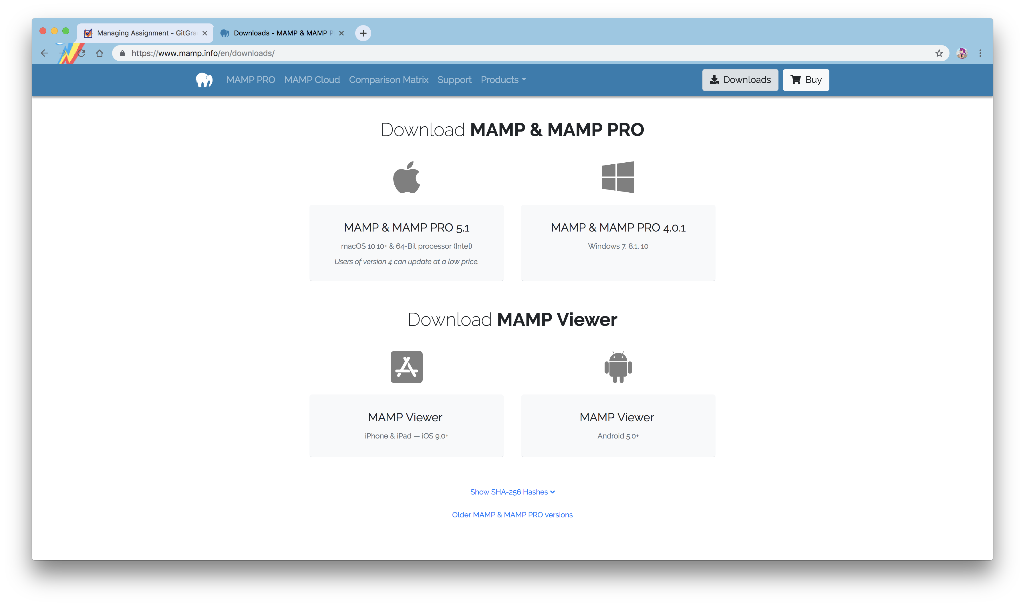 Installing Mamp