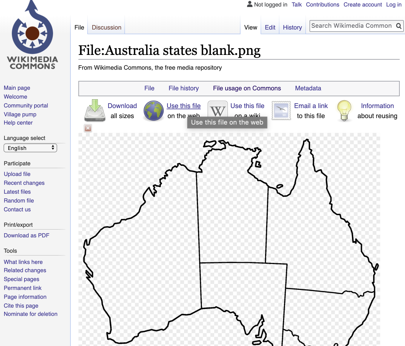 Getting citation information from Wikimedia page