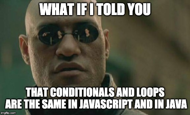 Morpheus Java vs. JS Meme