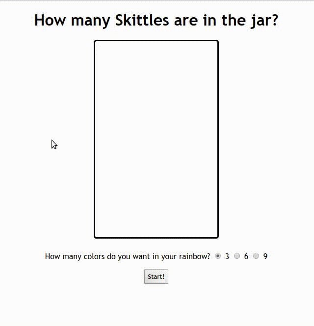Animation of the Skittles page breakdown