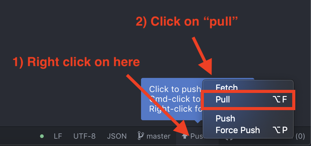 example of pulling from Atom Git package