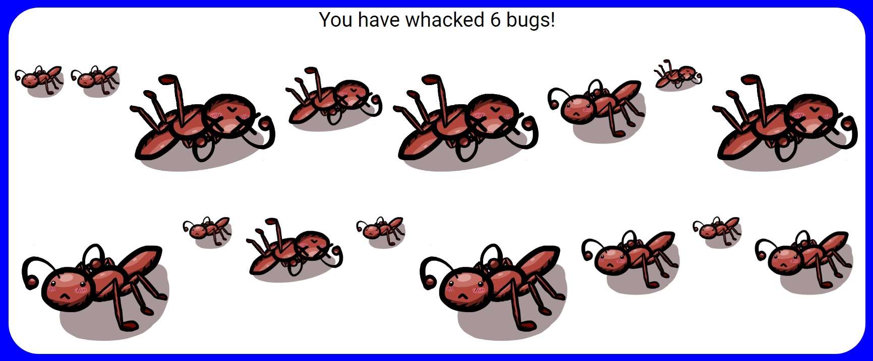whack-a-bug screenshot.