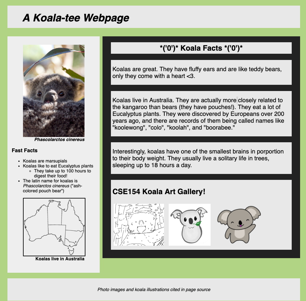 Sample Koala Page