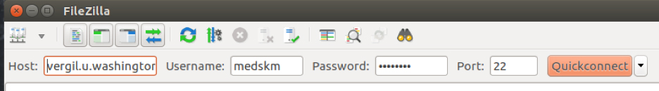 Zoom in of typing student server in edit fields