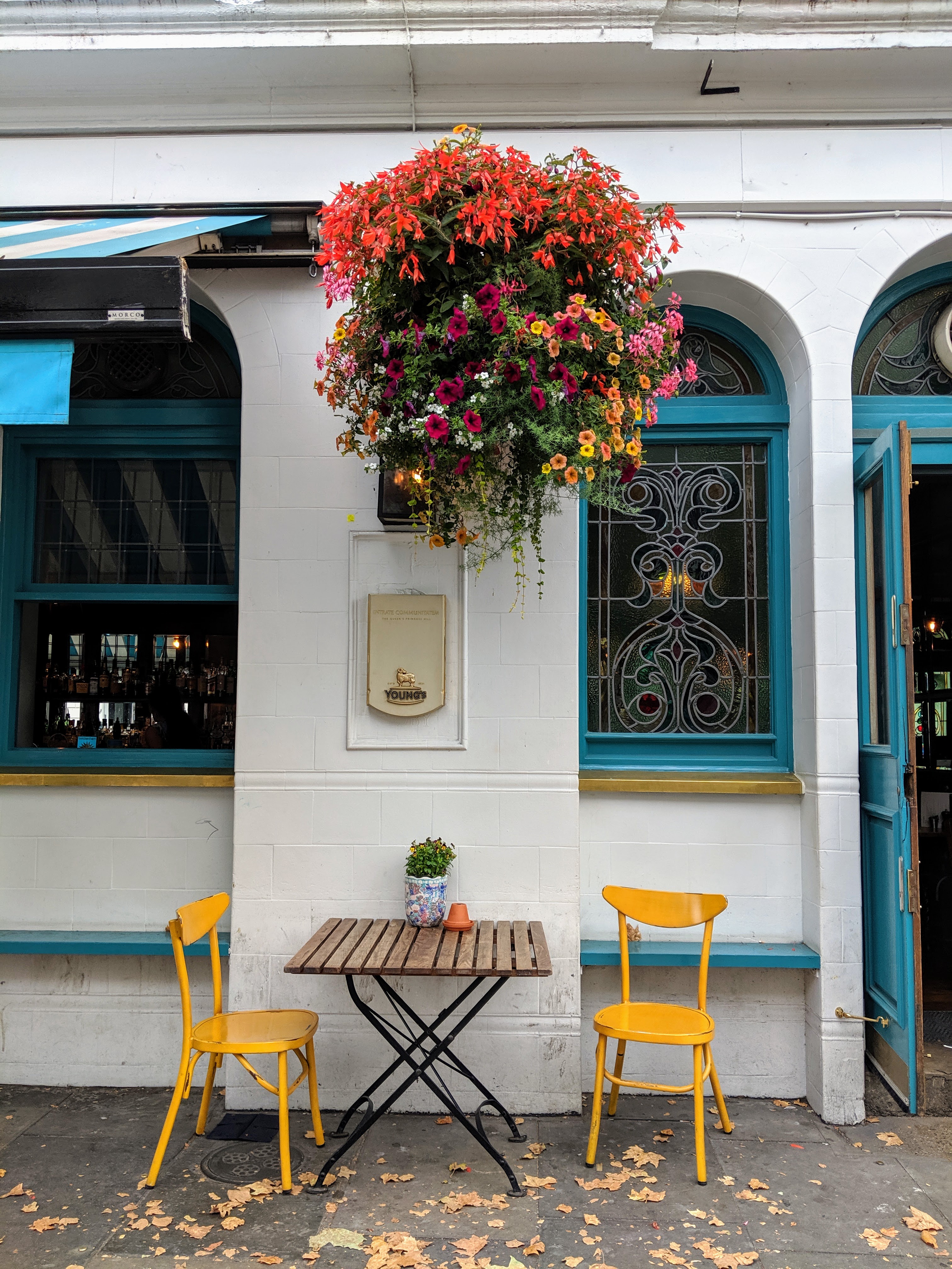 yellow chairs
