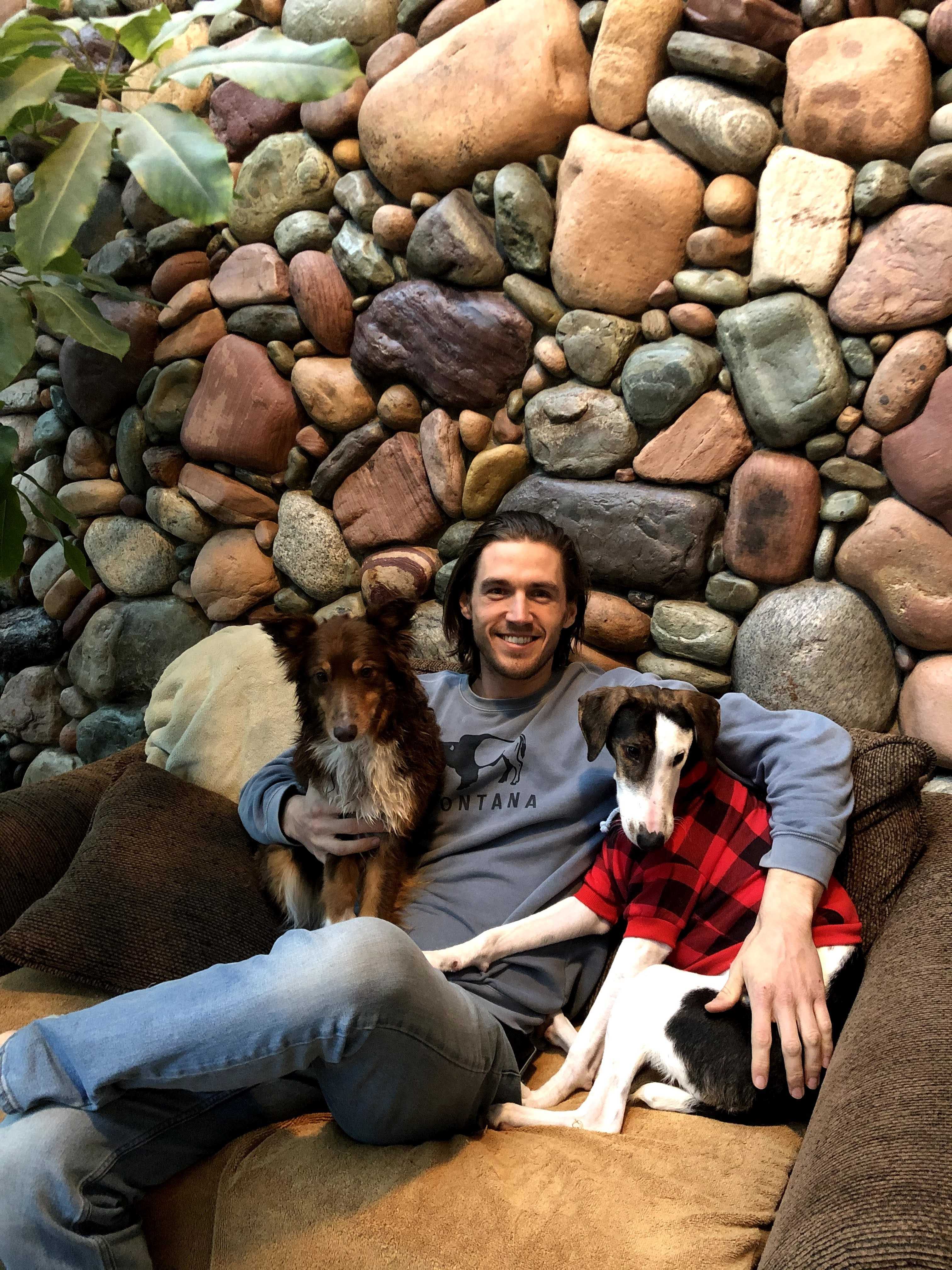 Andrew and his doggos