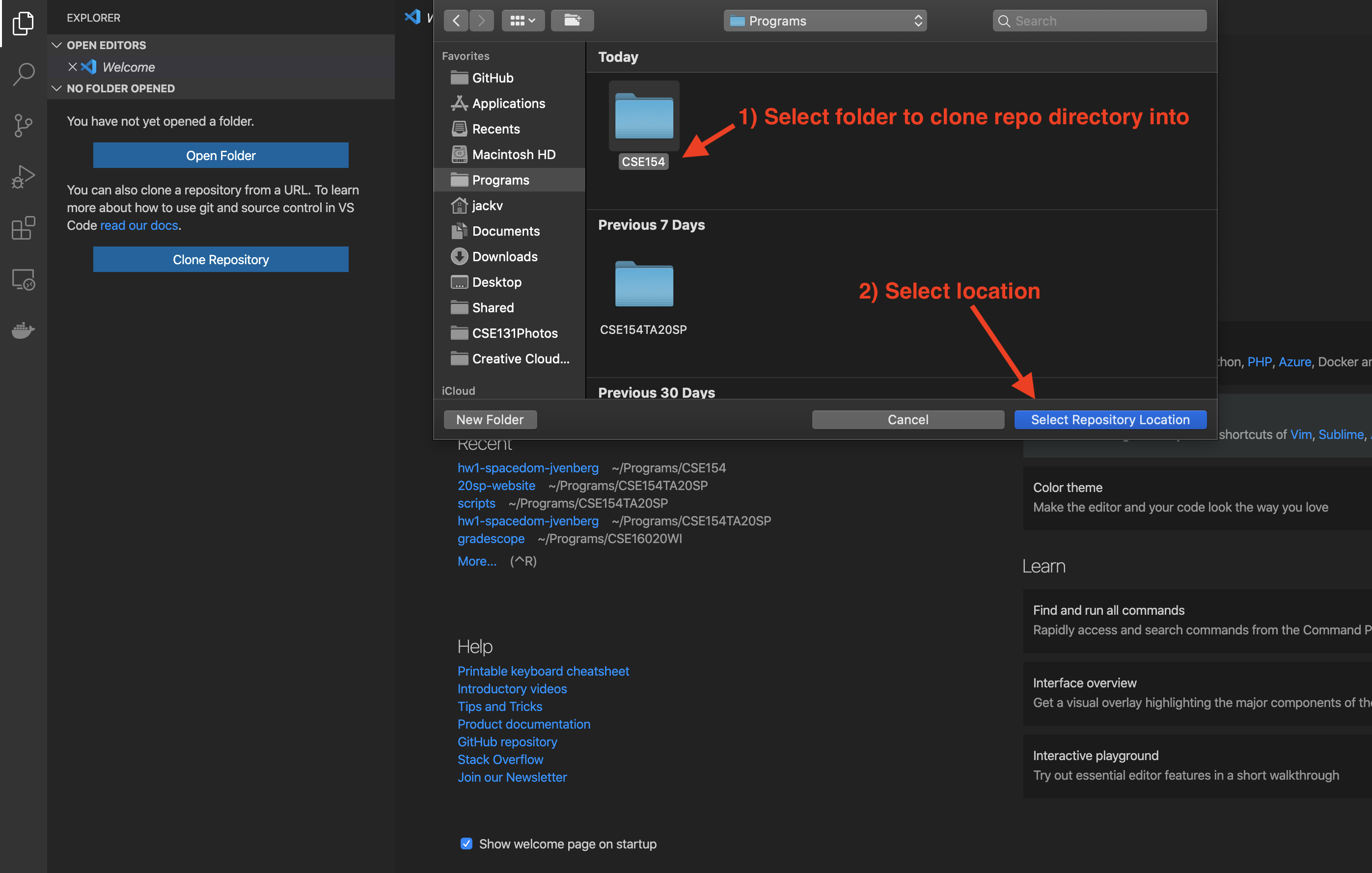 Git And VSCode Setup MacOS