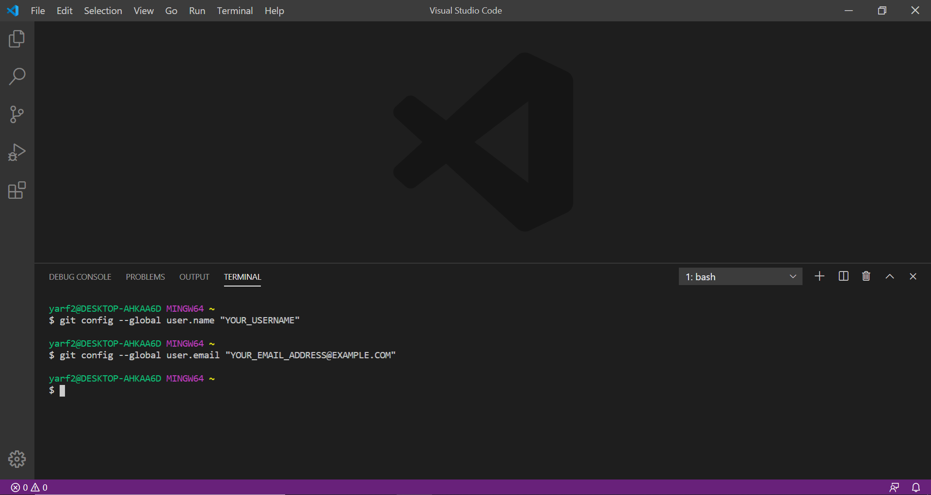 Git And Vscode Setup Windows