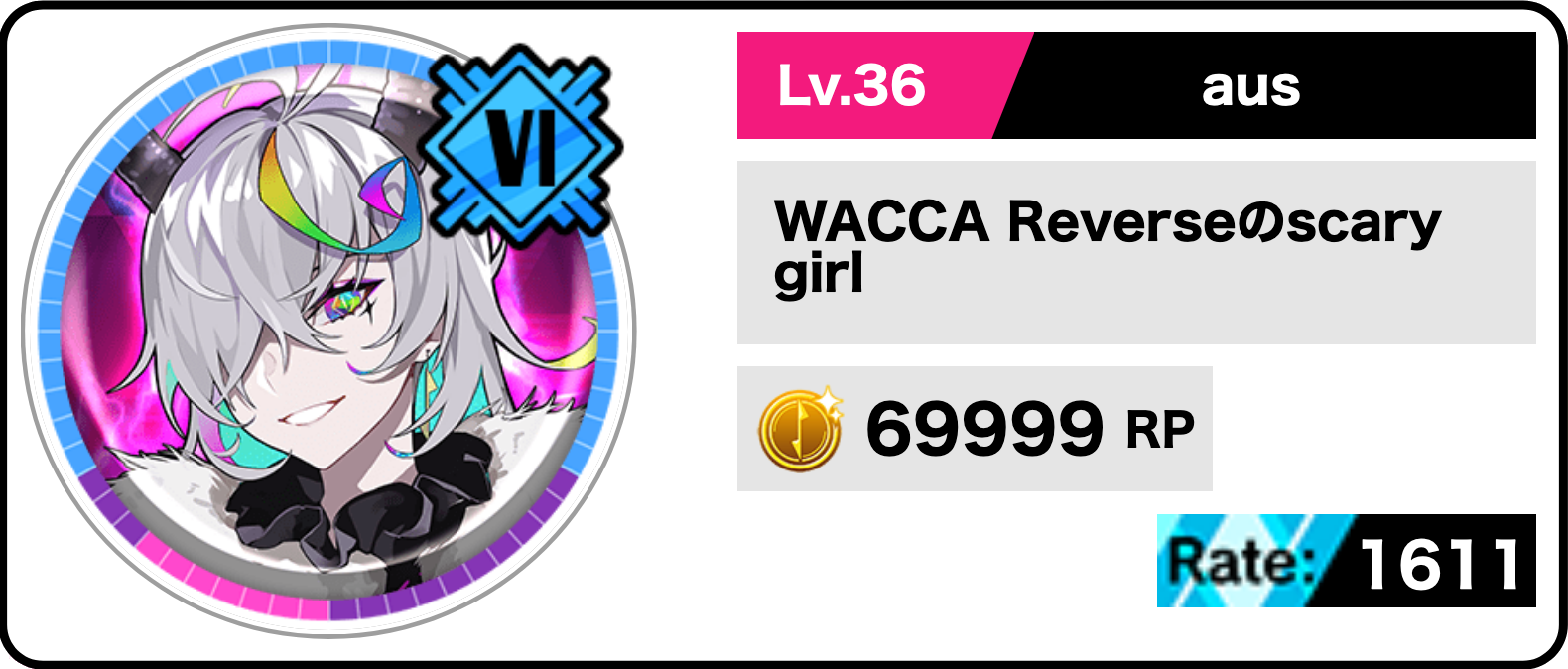 Player card for Wacca
