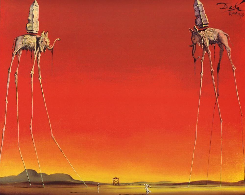 The Elephants by Salvador Dali.