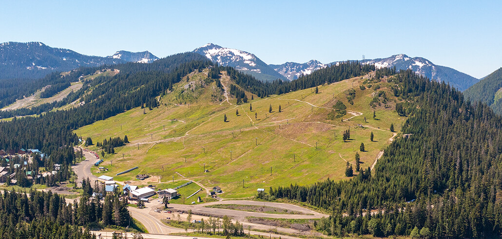 Snoqualmie pass during the summer.