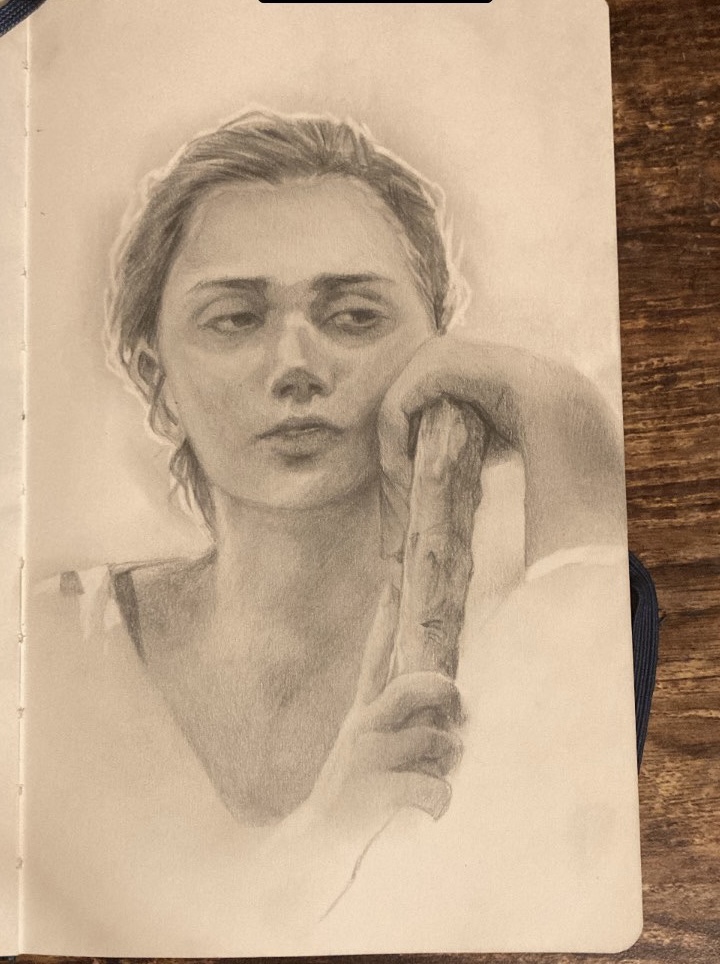 Newer drawing of a woman