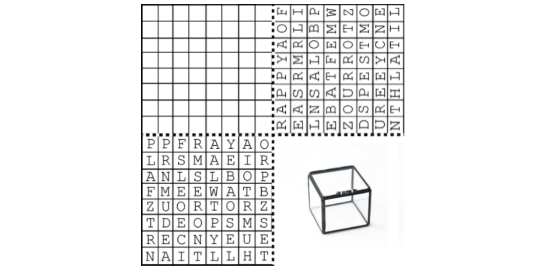 Three grids and an empty box