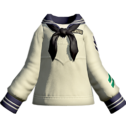 Cute white sailor suit