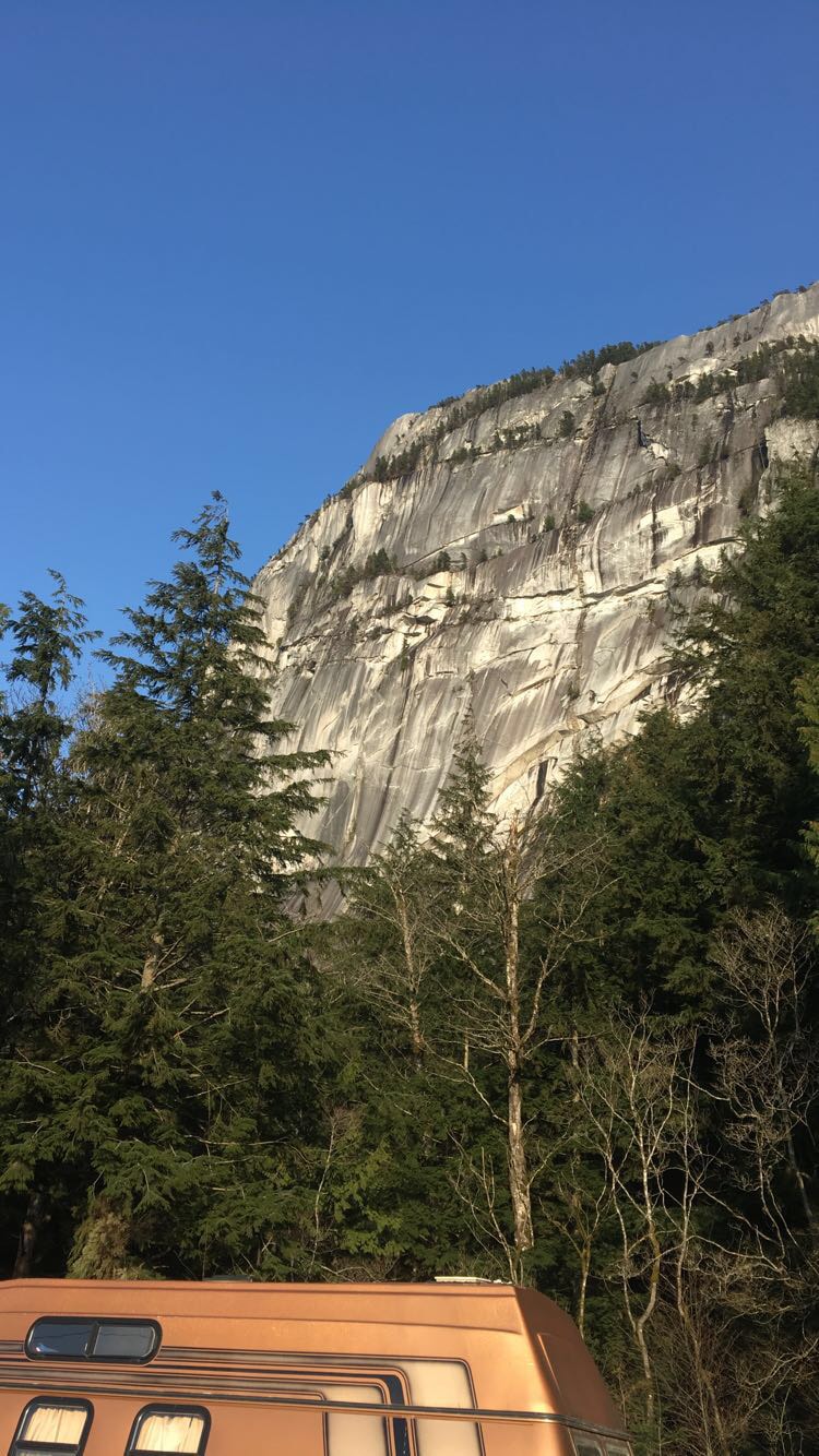 rock face on a mountain