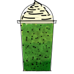drawing of shrek frappuccino