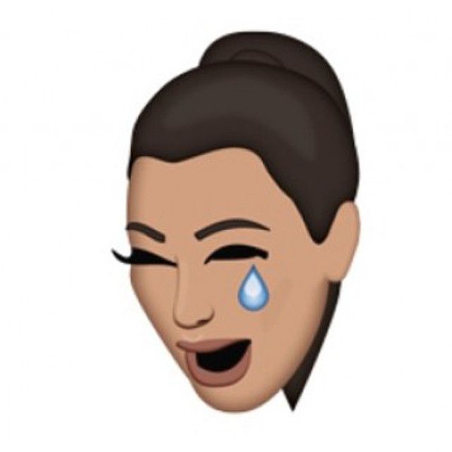 Kim Kardashian crying emoji