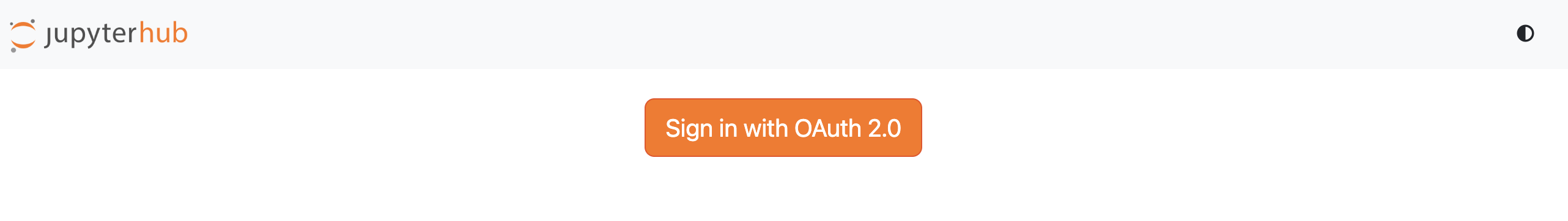 JupyterHub may prompt you to 'sign in with OAuth 2.0'