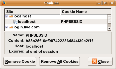session cookie