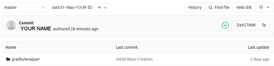Screenshot:
		Showing commit that passes pipeline tests