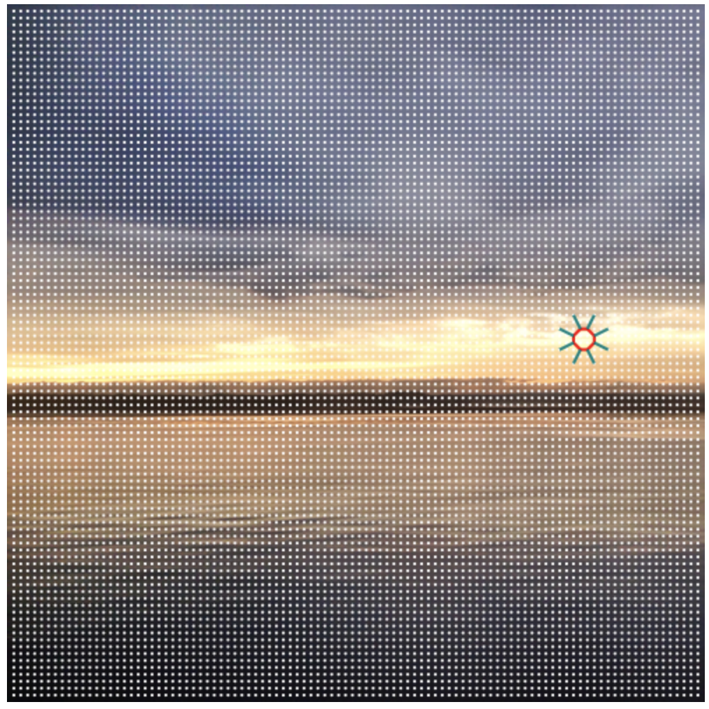 An example image with a drawing of a sun.