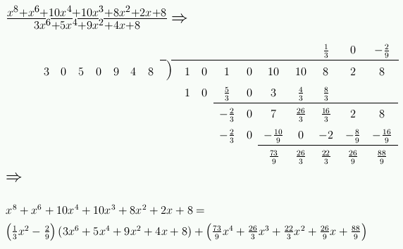 long division example