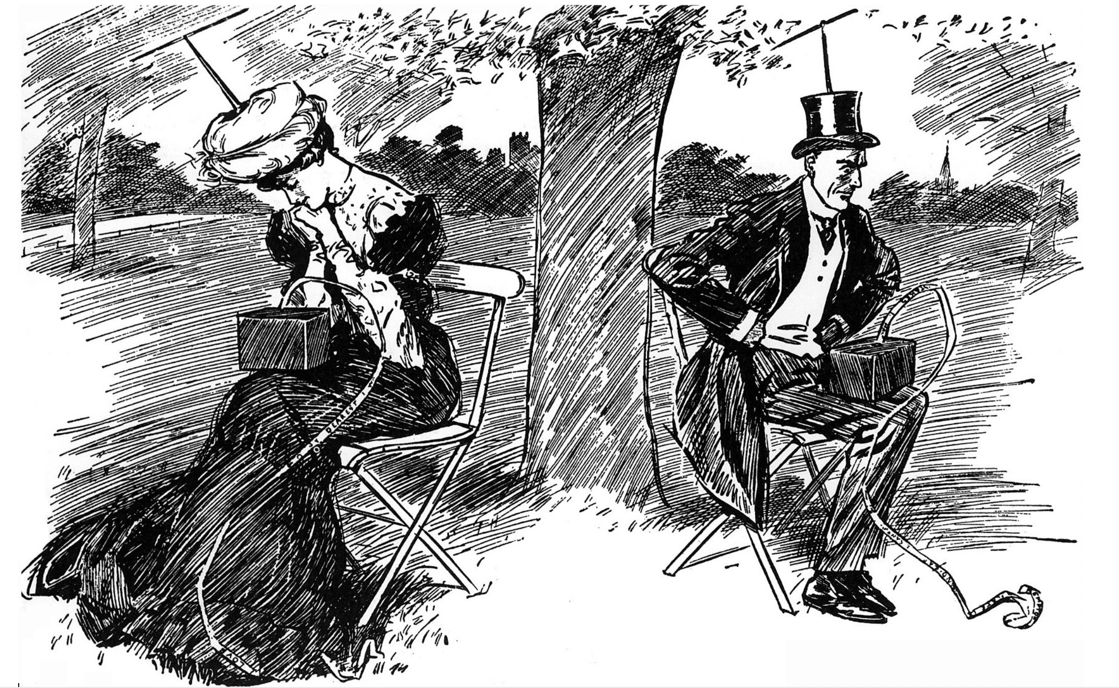 :img Couple with cordless telegraph apparatus,100%