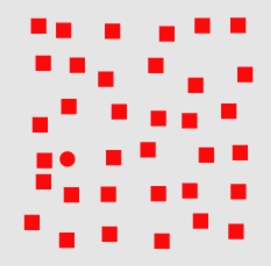 :img Picture of red squares and one red circle,35%