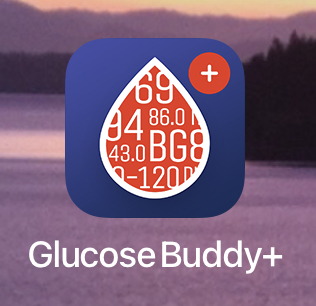 :img New glucose buddy app icon with red plus dot, 40%, width