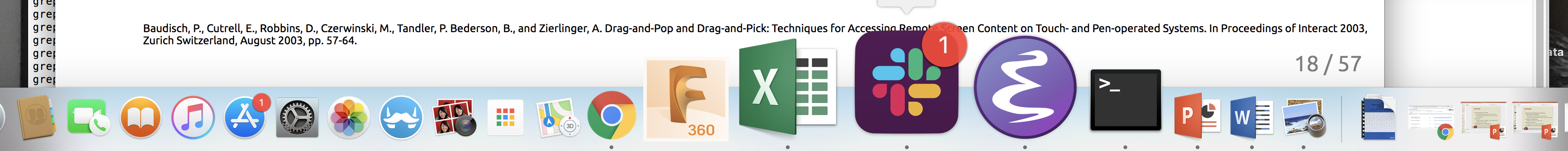 :img Image of mac with doc icons magnified,100%, width
