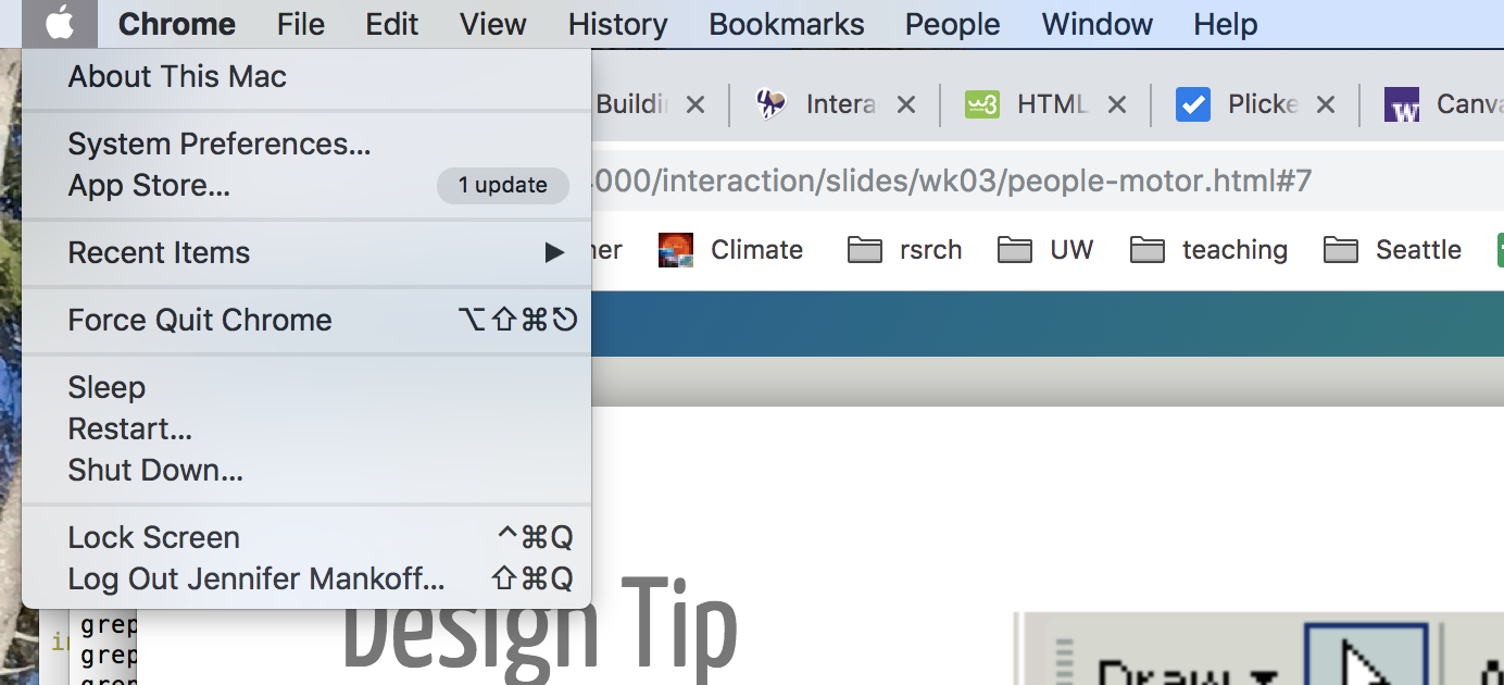 :img Picture of the apple menu opened on a mac,100%, width