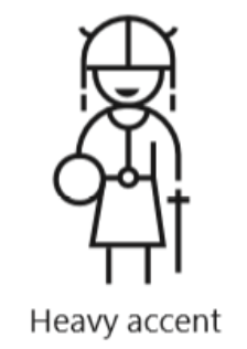 :img A person with a heavy accent ,40%, width